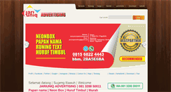 Desktop Screenshot of jariuniqadvertising.com